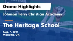 Johnson Ferry Christian Academy vs The Heritage School Game Highlights - Aug. 7, 2021