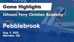 Johnson Ferry Christian Academy vs Pebblebrook Game Highlights - Aug. 9, 2022