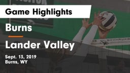 Burns  vs Lander Valley  Game Highlights - Sept. 13, 2019