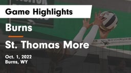 Burns  vs St. Thomas More  Game Highlights - Oct. 1, 2022