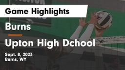 Burns  vs Upton High Dchool Game Highlights - Sept. 8, 2023