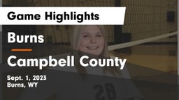 Burns  vs Campbell County  Game Highlights - Sept. 1, 2023