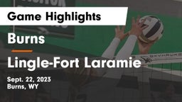 Burns  vs Lingle-Fort Laramie  Game Highlights - Sept. 22, 2023