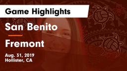 San Benito  vs Fremont  Game Highlights - Aug. 31, 2019
