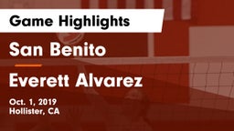 San Benito  vs Everett Alvarez Game Highlights - Oct. 1, 2019