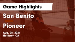 San Benito  vs Pioneer  Game Highlights - Aug. 28, 2021