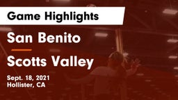 San Benito  vs Scotts Valley Game Highlights - Sept. 18, 2021