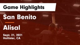 San Benito  vs Alisal  Game Highlights - Sept. 21, 2021