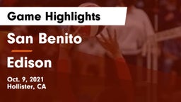 San Benito  vs Edison  Game Highlights - Oct. 9, 2021