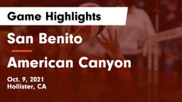 San Benito  vs American Canyon Game Highlights - Oct. 9, 2021