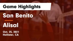 San Benito  vs Alisal  Game Highlights - Oct. 25, 2021