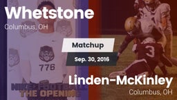 Matchup: Whetstone vs. Linden-McKinley  2016