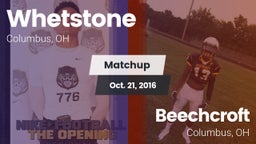 Matchup: Whetstone vs. Beechcroft  2016