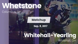 Matchup: Whetstone vs. Whitehall-Yearling  2017