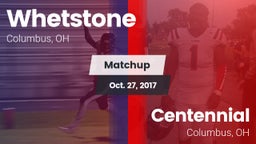 Matchup: Whetstone vs. Centennial  2017