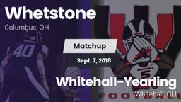 Matchup: Whetstone vs. Whitehall-Yearling  2018