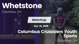 Matchup: Whetstone vs. Columbus Crusaders Youth Sports 2018