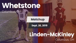 Matchup: Whetstone vs. Linden-McKinley  2019