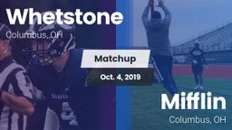 Matchup: Whetstone vs. Mifflin  2019