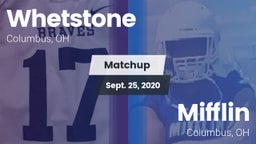 Matchup: Whetstone vs. Mifflin  2020