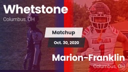 Matchup: Whetstone vs. Marion-Franklin  2020