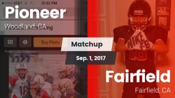 Matchup: Pioneer vs. Fairfield  2017