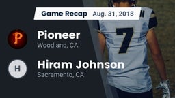 Recap: Pioneer  vs. Hiram Johnson  2018