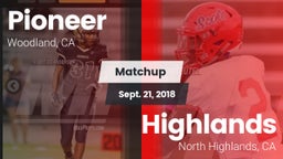 Matchup: Pioneer vs. Highlands  2018