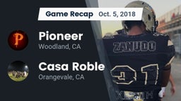 Recap: Pioneer  vs. Casa Roble 2018