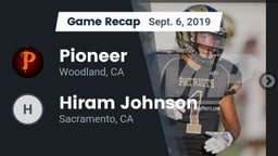 Recap: Pioneer  vs. Hiram Johnson  2019
