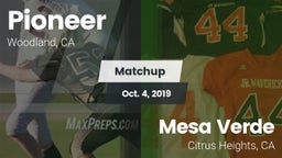 Matchup: Pioneer vs. Mesa Verde  2019