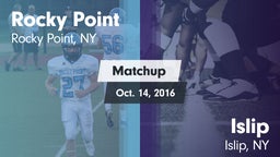 Matchup: Rocky Point vs. Islip  2016