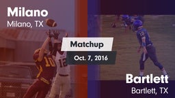 Matchup: Milano vs. Bartlett  2016