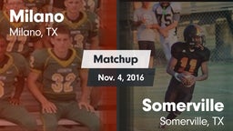 Matchup: Milano vs. Somerville  2016