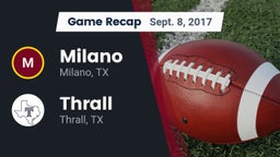 Recap: Milano  vs. Thrall  2017