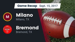 Recap: Milano  vs. Bremond  2017