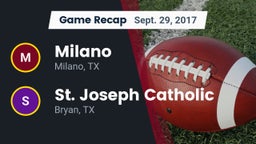 Recap: Milano  vs. St. Joseph Catholic  2017