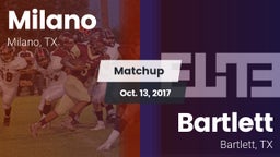Matchup: Milano vs. Bartlett  2017