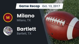 Recap: Milano  vs. Bartlett  2017