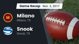 Recap: Milano  vs. Snook  2017