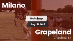 Matchup: Milano vs. Grapeland  2018