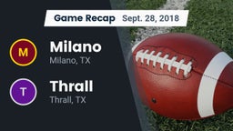 Recap: Milano  vs. Thrall  2018
