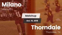 Matchup: Milano vs. Thorndale  2018