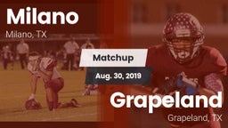 Matchup: Milano vs. Grapeland  2019