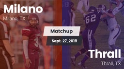 Matchup: Milano vs. Thrall  2019