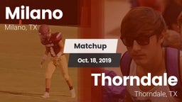 Matchup: Milano vs. Thorndale  2019