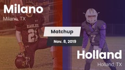 Matchup: Milano vs. Holland  2019