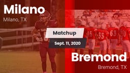 Matchup: Milano vs. Bremond  2020