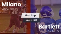 Matchup: Milano vs. Bartlett  2020