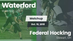 Matchup: Waterford vs. Federal Hocking  2018